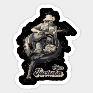 alan jackson Sticker